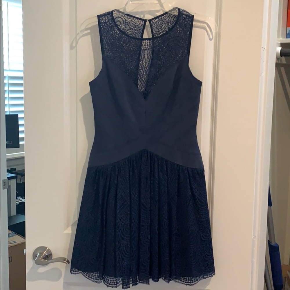 BCBG Maxazria Navy Blue Dress